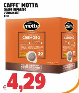 Eté Caffe' motta cialde espresso l'originale offerta
