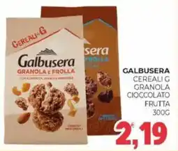 Eté Galbusera cereali g granola cioccolato frutta offerta