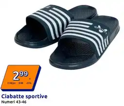 Action Ciabatte sportive offerta