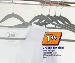 Action Grucce per abiti offerta