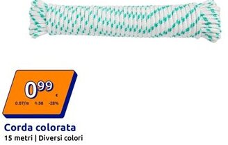 Action Corda colorata offerta