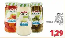 Eté Sacla' acetelli cetrioli cipolline peperoni fettucce offerta