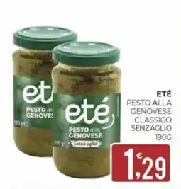 Eté Eté pesto alla genovese classico senz'aglio offerta