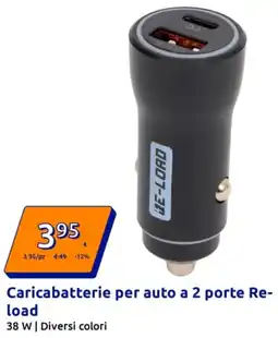 Action Caricabatterie per auto a 2 porte Re-load offerta
