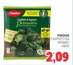 Eté Findus ciuffetti di spinaci offerta