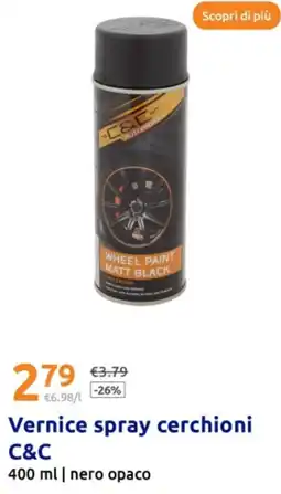 Action Vernice spray cerchioni C&C offerta