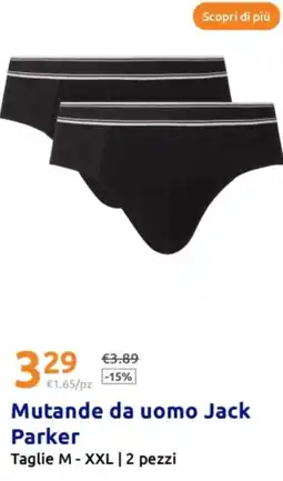 Action Mutande da uomo Jack Parker offerta