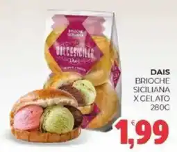 Eté Dais brioche siciliana x gelato offerta
