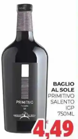 Eté Baglio al sole primitivo salento IGP offerta