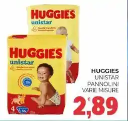 Eté Huggies unistar pannolini varie misure offerta