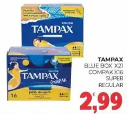 Eté Tampax blue box x21 compak x16 super regular offerta