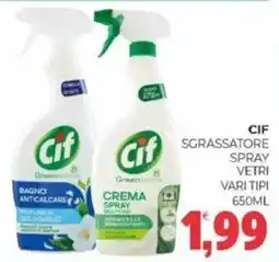 Eté Cif sgrassatore spray vetri vari tipi offerta