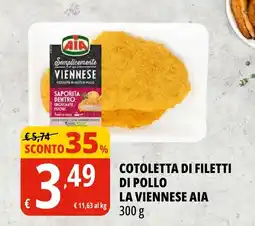 Tigros Cotoletta di filetti di pollo la viennese AIA offerta