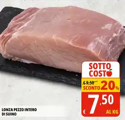 Tigros Lonza pezzo intero di suino offerta