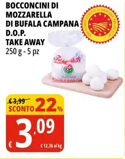 Tigros Bocconcini di mozzarella di bufala campana d.o.p. TAKE AWAY offerta