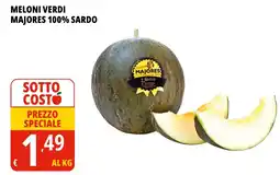 Tigros Meloni verdi majores 100% sardo offerta