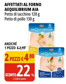 Tigros Affettati al forno aequilibrium AIA offerta