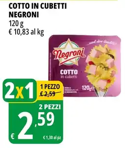 Tigros Cotto in cubetti NEGRONI offerta