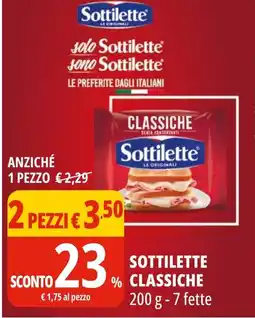 Tigros Sottilette CLASSICHE 7 fette offerta
