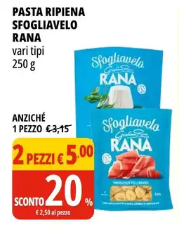 Tigros Pasta ripiena sfogliavelo RANA vari tipi offerta