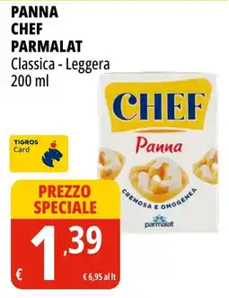 Tigros Panna chef parmalat classica - leggera offerta