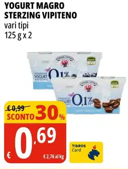 Tigros Yogurt magro STERZING VIPITENO offerta