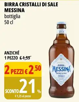 Tigros Birra cristalli di sale MESSINA offerta