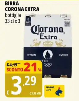 Tigros Birra CORONA EXTRA offerta