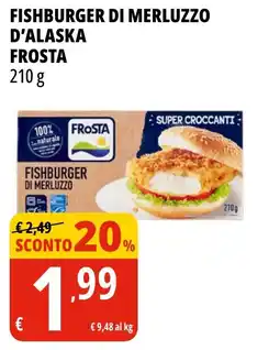 Tigros Fishburger di merluzzo d'alaska FROSTA offerta