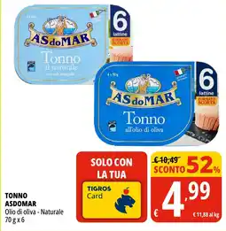 Tigros Tonno ASDOMAR offerta