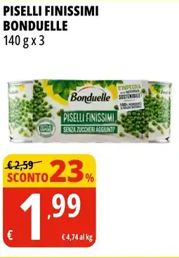 Tigros Piselli finissimi BONDUELLE offerta