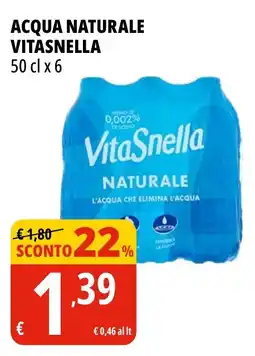 Tigros Acqua naturale VITASNELLA offerta