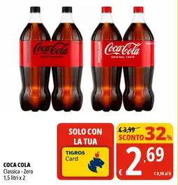 Tigros COCA COLA Classica - Zero offerta