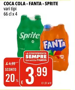 Tigros COCA COLA - FANTA - SPRITE vari tipi offerta
