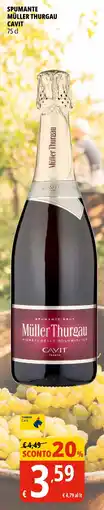 Tigros Spumante müller thurgau CAVIT offerta