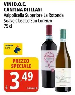Tigros Vini d.o.c. CANTINA DI ILLASI offerta