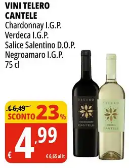 Tigros Vini telero CANTELE offerta