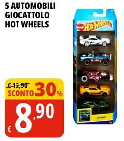 Tigros 5 automobili giocattolo HOT WHEELS offerta