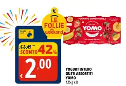 Tigros Yogurt intero gusti assortiti YOMO offerta