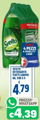 Sigma Svelto detergente piatti limone offerta