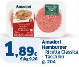 Sigma Amadori Hamburger - Ricetta Classica - Tacchino offerta