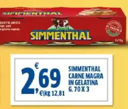 Sigma Simmenthal carne magra in gelatina offerta