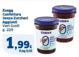 Sigma Zuegg Confettura Senza Zuccheri Aggiunti Vari Gusti offerta