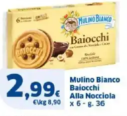 Sigma Mulino Bianco Baiocchi Alla Nocciola offerta