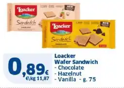 Sigma Loacker Wafer Sandwich offerta