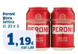 Sigma Peroni Birra lattina offerta