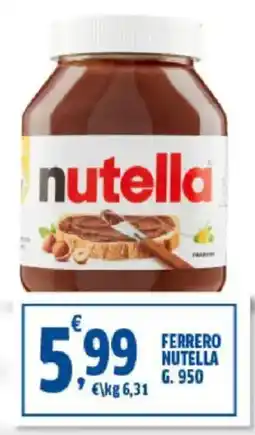 Sigma Ferrero nutella offerta