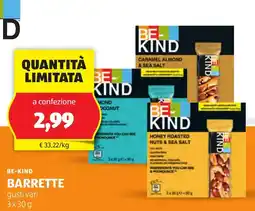 ALDI Be-kind barrette gusti vari offerta