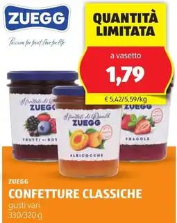 ALDI Zuegg confetture classiche offerta