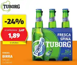 ALDI Tuborg birra offerta